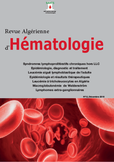REVUE ALGÉRIENNE D'HÉMATOLOGIE N° 12